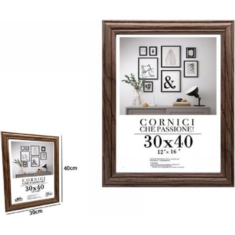 Photographique Fotographique Cournies 30x40 Cm Model Legno Scuro 71639
