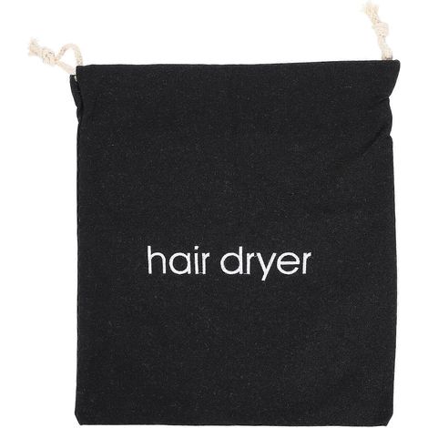 Sac à cordon pour sèche-cheveux, sac de voyage portable pour sèche-cheveux, sac de rangement pour sèche-cheveux-33.00X30.00X0.50CM-Black (1/4)
