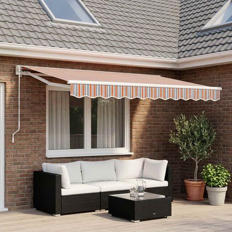 vidaXL Awning Replacement Fabric Multicolour 350x250 cm Polyester (1/5)