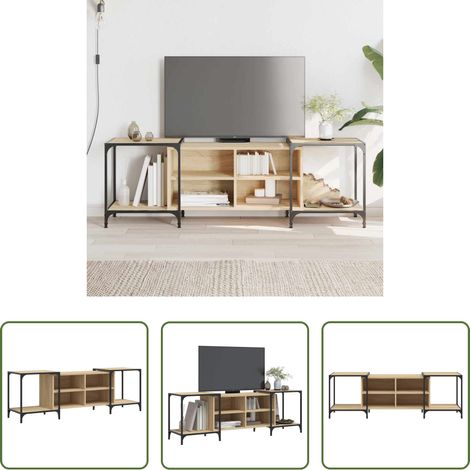 Holzwerkstoff - TV-Schrank Sonoma-Eiche 153x37x50 cm Holzwerkstoff (1/5)