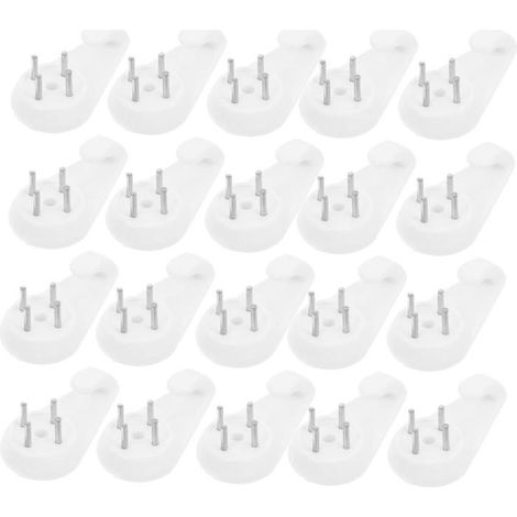 Ecleanfy - 40 Crochets Invisibles sans Trace - Pour Cadres Photo et Cintres Mur - Installation Murale Propre et Facile - Plastique (1/5)