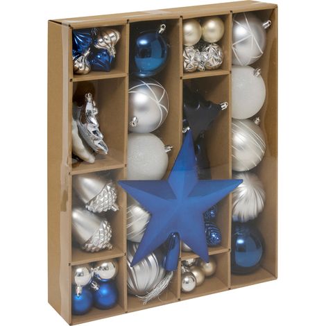 Ensemble de boules et décorations de Noël, 60 pièces (1/5)