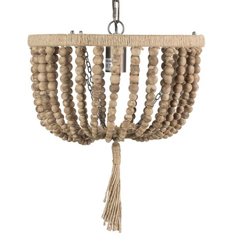Deckenleuchte Kettenkugeln Natur Jute 36X36X43Cm (1/5)