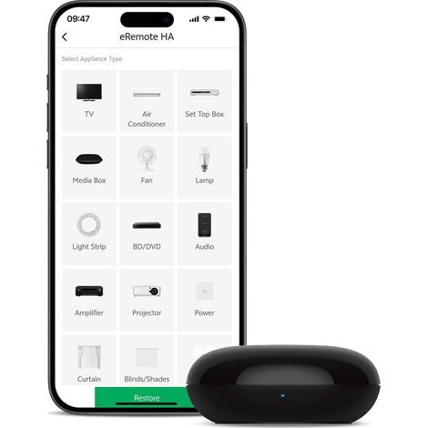 Télécommande Universelle WiFi Infrarouge, Émetteur IR pour TV, Climatiseur, Décodeur TV, IR2MQTT Home Assistant (1/5)