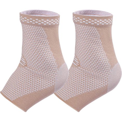 Cheville en nylon tricoté, soutien compressif pour prévenir les entorses, une paire par paquet (1/5)