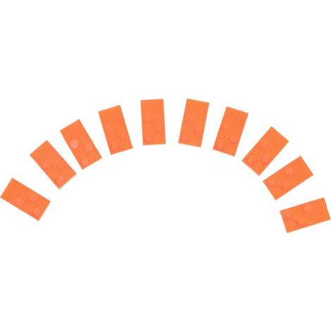 20-teiliges Set mit Schlagklötzen für die Bodenverlegung, geeignet für Fliesen und Laminat, Orange (1/5)