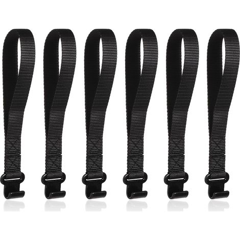 6pcs Sangles de Crochet d'Arrimage de Toit de Voiture, Se Fixe au Cadre de Porte de Voiture, Crochets de Chargement de Porte de Voiture pour la Plupart des Voitures (1/5)