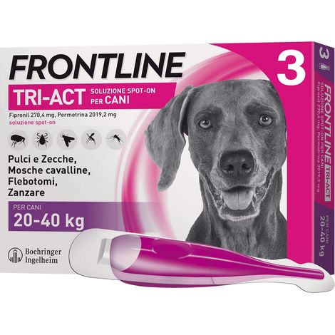 Frontline Triact Spot On per Cani 20-40 Kg 3 Pipette