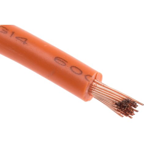 Câble triple homologation RS PRO, Orange, Section 2,5 mm² 1 kV c.c., 600 V c.a., , Triple homologation ( Prix pour Bobine de 100 Mètres )