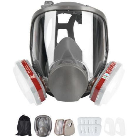 Full Face Respirator Mask with Filters, Reusable Spray Paint Dust Mask, Ideal for Polishing, Soldering, Graffiti, Spray Painting (1/5)