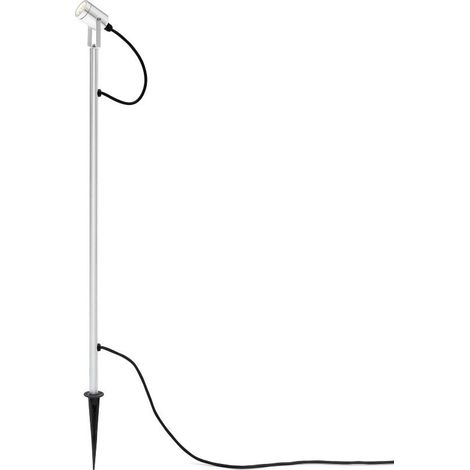 Spot de jardin LED Monza 107cm - gris métallisé 3000K - 7460-000