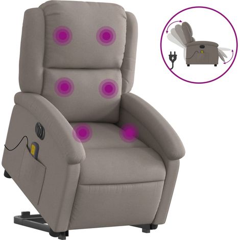 Maison Exclusive - Elektrischer Massagesessel mit Aufstehhilfe Ta