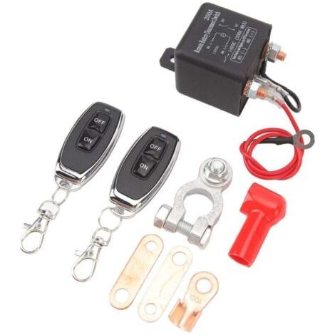 NALOOKAMIC  Kill Switch avec Télécommande, Coupe-batterie Externe 200A, Stable pour la Voiture A (1/3)