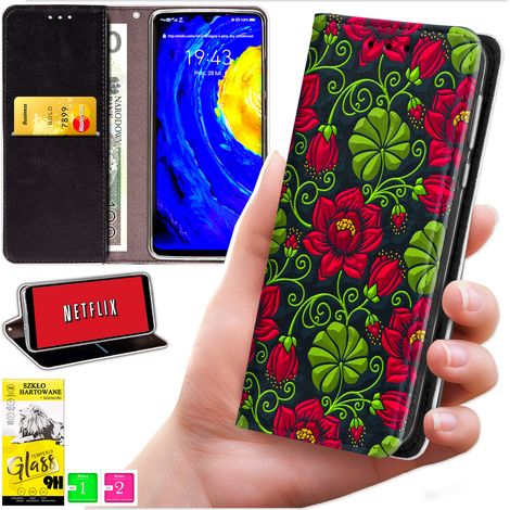 Custodia a portafoglio per Motorola Edge 60 Fusion / Edge 60 - Cover con stampa Bluemoon + vetro 9H (1/5)
