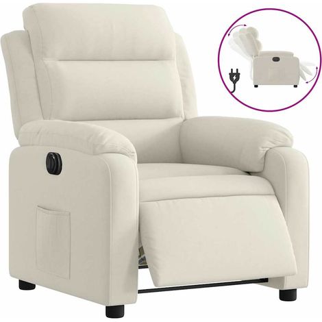 Maison Exclusive - Relaxsessel Elektrisch Creme Samt