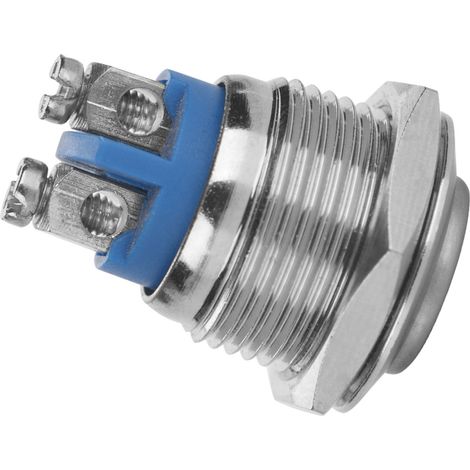 5 Stück/Set 16 mm 250 V Metall Wasserdichter 2-Pin Mini-Drucktaster (Konvexkopf) (1/5)