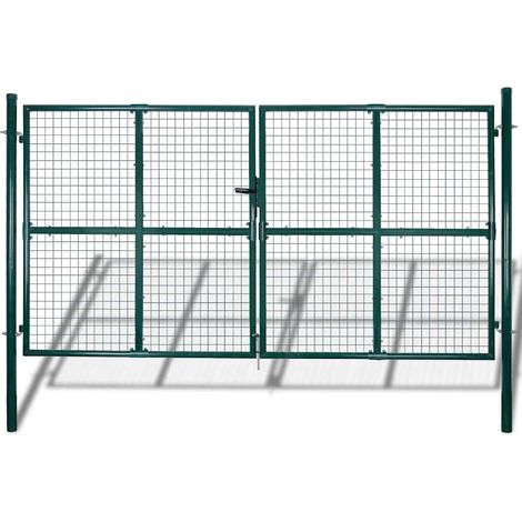 vidaXL Grille de portail, clôture ou mur en filet 300x200 cm (1/5)