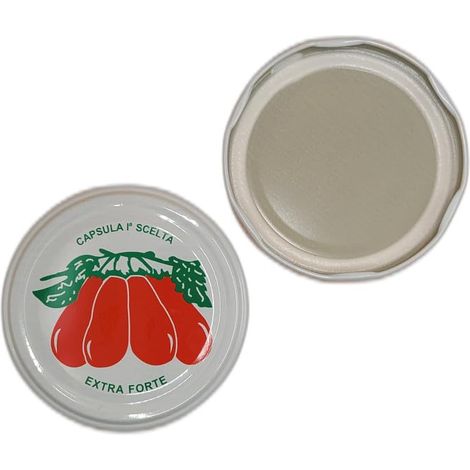 Capsule Twist Off 82 mm Motif tomates pour bocaux en verre Couvercles pour pots en conserve Tomates passées ménagères (20)