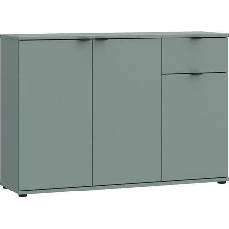 Buffet AUCUNE GANYMEDE 3 portes 1 tiroir 120 cm couleur sauge (1/5)