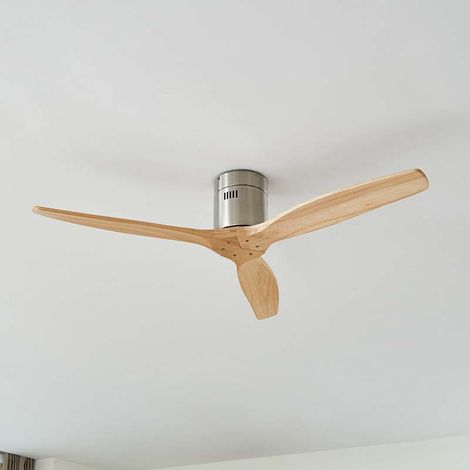 [NEUWERTIG] B-Ware Lucande Deckenventilator Vindur nickel 132 cm leise für Räume bis 15 m² (1/2)