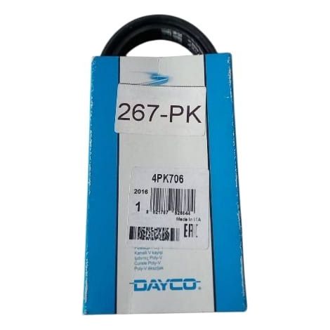 4pk706 cinghia poly-v alternatore servizi marca dayco