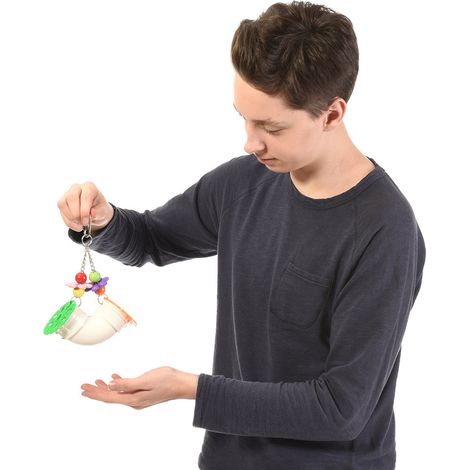 Mini Plumber – ein buntes Spielzeug für alle Papageien (1/4)