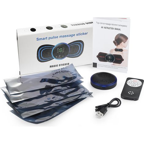 Mini-Meridian-Massagegerät für Schultern und Nacken, EMS-Impuls-Nackenmassagepflaster – AquaForge (1/5)