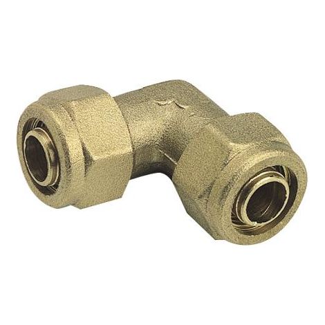 Coude égal PER à compression Ø12 - 2031-12 - Fixoconnect -