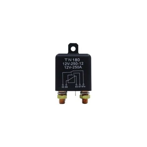 Relé para automóvil 12V 250A Tipo continuo Interruptor de control de batería alta Terminal Relé de arranque automotriz - Crezuo (1/4)