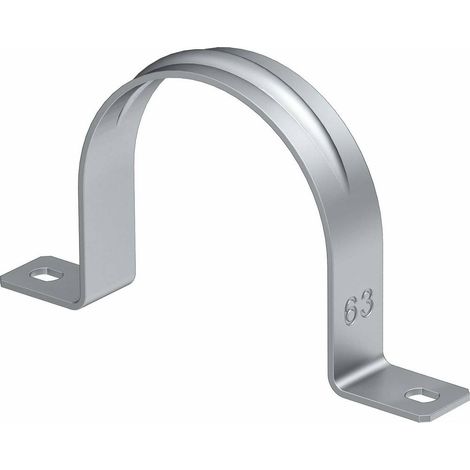 OBO Bettermann Collier de fixation à deux oreilles 20mm aluminium, 1017837 (1/2)