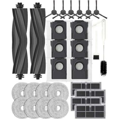 28-teiliges Ersatzteilset für Dreame L40s Ultra AE/CE/L10s Pro Ultra Heat/X30 Ultra/Mova E30 Ultra/L10s Ultra Gen 2, Zubehör: 2 Hauptbürsten, 4 Filter, 6 Staubsaugerbeutel (1/4)