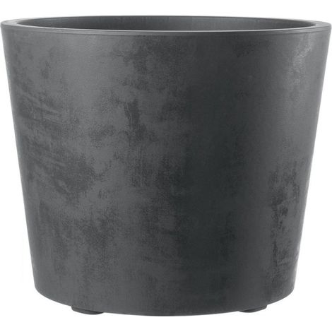 VASO MILLENNIUM 59CM ANTRACITE IN PLASTICA