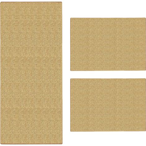 Sisal-Bettumrandung Sylt 3-teilig Natur 1 Läufer: 67 x 250 cm + 2 Brücken: je 67 x 140 cm
