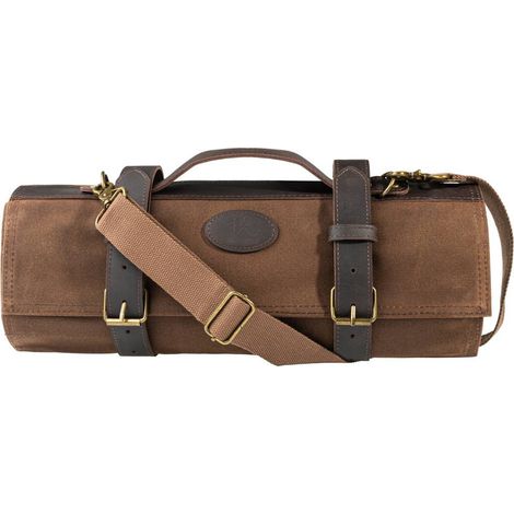 Étui à couteaux en cuir – 12 poches – Sac enroulable imperméable – Pour rangement et transport d'ustensiles de cuisine (1/4)
