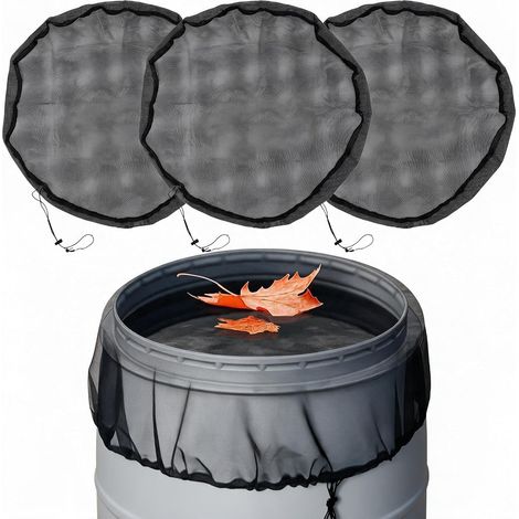Lot 3 Filets Protection Citerne 100cm, Anti-Feuilles Récupérateur Eau (1/5)