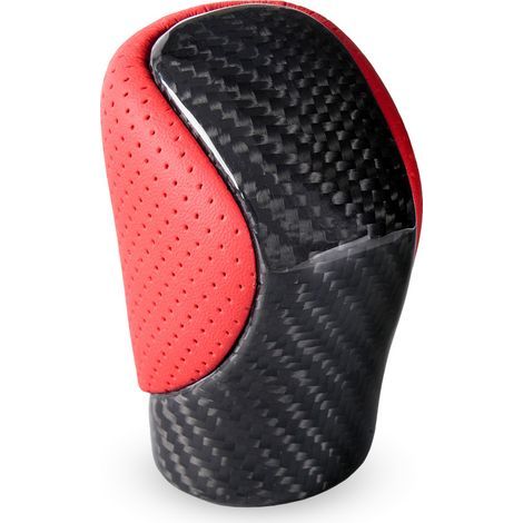 ES300h, ES350, GS350, GX, IS350, NX300 - Levier de vitesses en fibre de carbone véritable - Rouge (1/4)