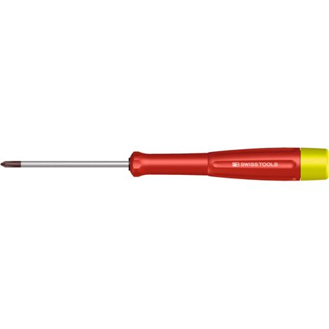PB Swiss Tools Tournevis pour l'électronique pour vis Phillips, Taille empreinte cruciforme: 1