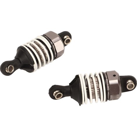 Lot de 2 amortisseurs en alliage d'aluminium et plastique pour voiture RC ZD Racing 1/16 S16 EX16, couleur titane (1/5)