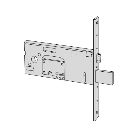 CISA 57360 SERRATURA PORTA DA INFILARE SERRATURE PORTE A DOPPIA MAPPA FASCE E 90 (1/2)