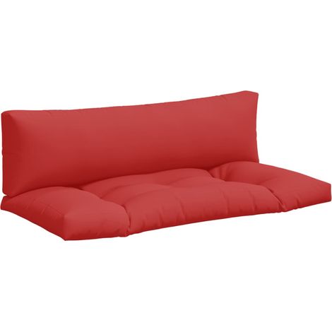 Maison Exclusive - Cojines para palets 2 unidades tela rojo