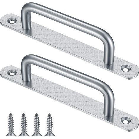 Poignée de porte coulissante de grange en 2 pièces de 160 mm (1/5)