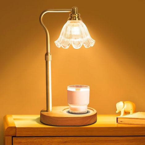 Scaldacandele - Lampada da tavolo - Diffusore di fragranze - Bruciatore di oli essenziali - Lampada scaldacandele - Con timer dimmerabile e regolazione dell'altezza (candele non incluse) (1/5)