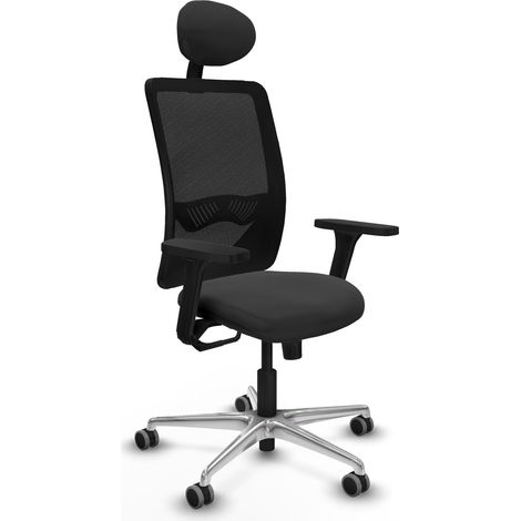 Silla de oficina piqueras y crespo Zulema negro brazos ajustables (1/2)