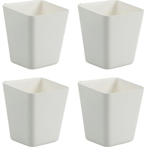 4 pièces boîtes de Rangement murales, boîte de Rangement pour Porte d'armoire de Cuisine, pour Armoire, Salle de Bain, réfrigérateur, boîte de Rangement pour Petits Objets (1/5)