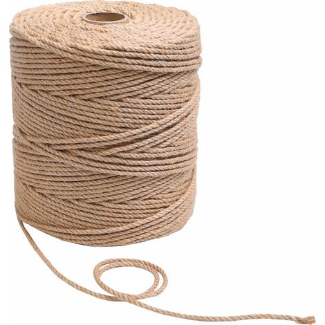 Corde Jute - 6 mm - 50 m - Pour Arbre À Chat - Naturelle