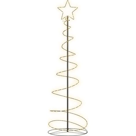 LED Christmas Tree 120 LEDs Warm White 180 cm vidaXL (1/5)