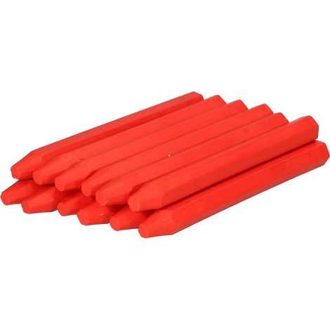 KOTARBAU Lot de 12 crayons de charpentier pour marquage du bois Rouge (1/5)