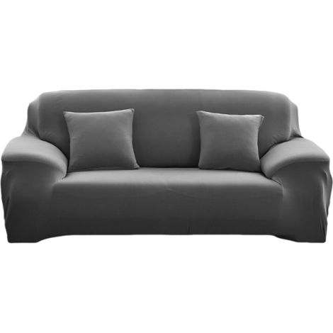 1 Housse de canapé élastique universelle antidérapante tissu polyamide protection complète couleur unie salon (1/5)