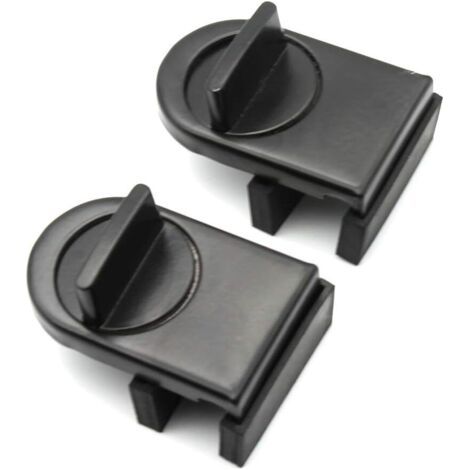 Lot de 2 serrures pour fenêtre coulissante, pour sécurité enfant, porte coulissante réglable, protection pour enfants, sécurité enfant (1/5)