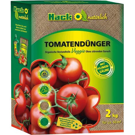 Engrais HACK-Bio pour tomates 2 kg - Engrais pour légumes - Engrais de jardin - Action prolongée